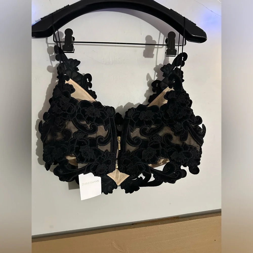 Zimmermann
SENSORY VELVET LACE BODICE AU 3 US 10 - Picture 4 of 11
